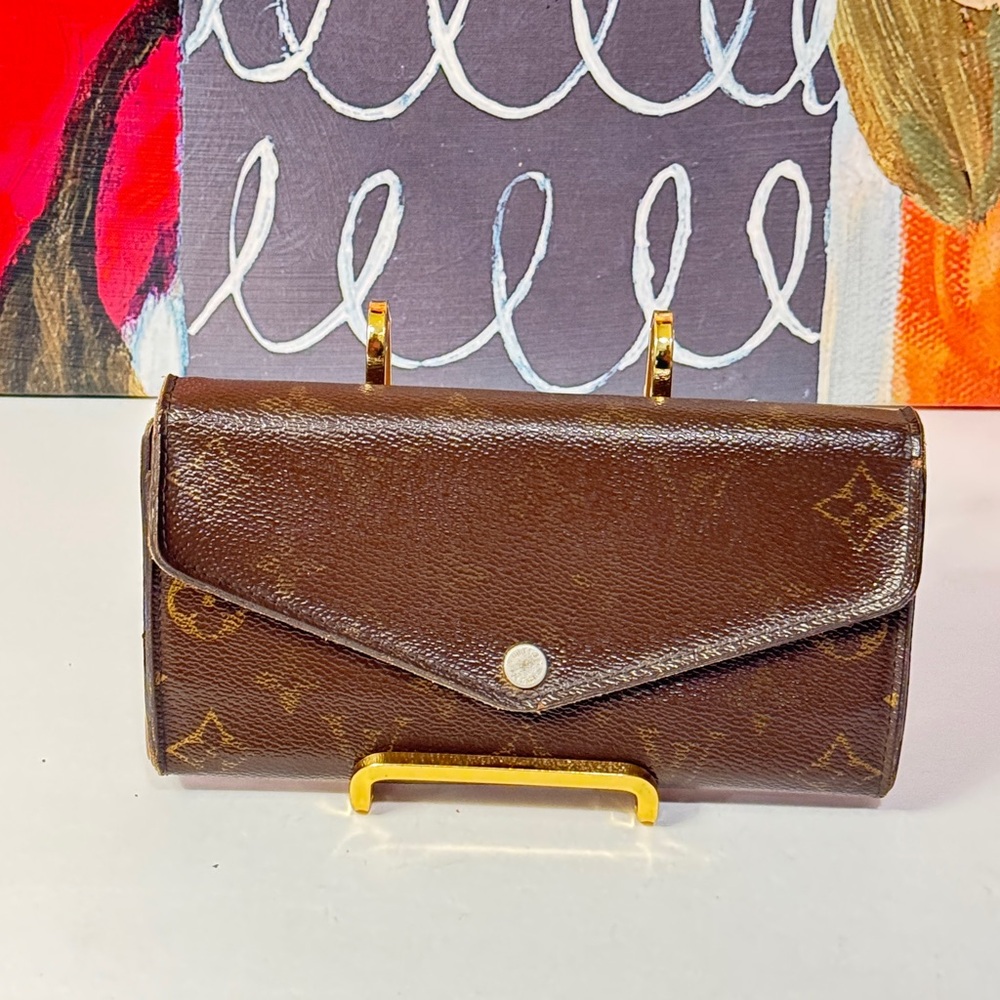 Louis Vuitton Monogram vintage Elegant Brown Women's Wallet